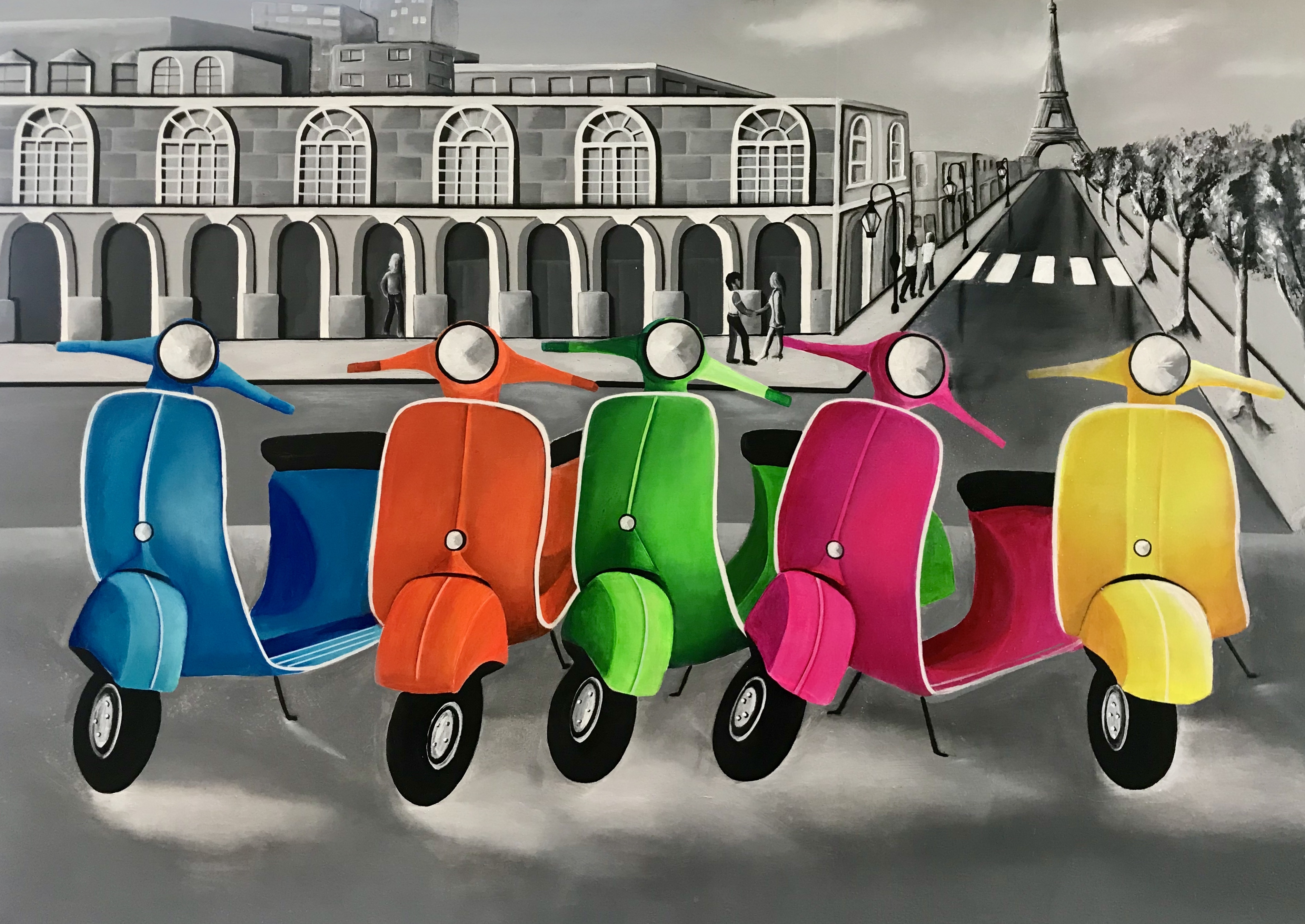 Les scooters de Paris - Safia Bollini